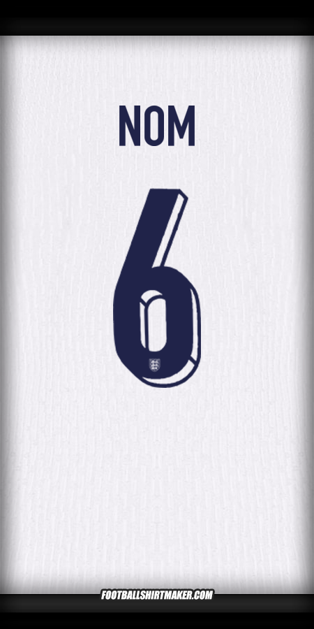 Maillot Angleterre 2024 -  nom - 6