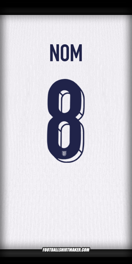 Maillot Angleterre 2024 -  nom - 8