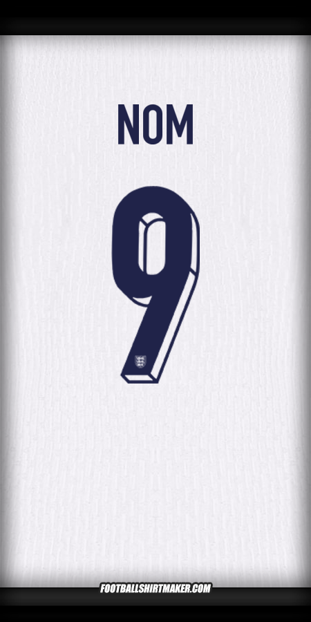 Maillot Angleterre 2024 -  nom - 9