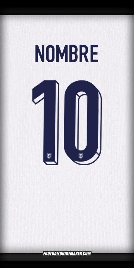 Jersey Inglaterra 2024 -  nombre - 10