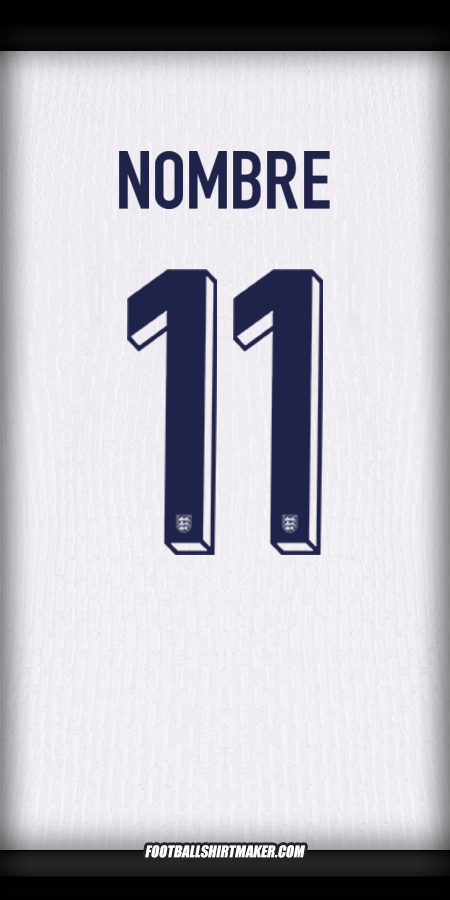 Jersey Inglaterra 2024 -  nombre - 11