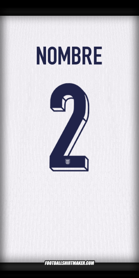 Camiseta Inglaterra 2024 -  nombre - 2