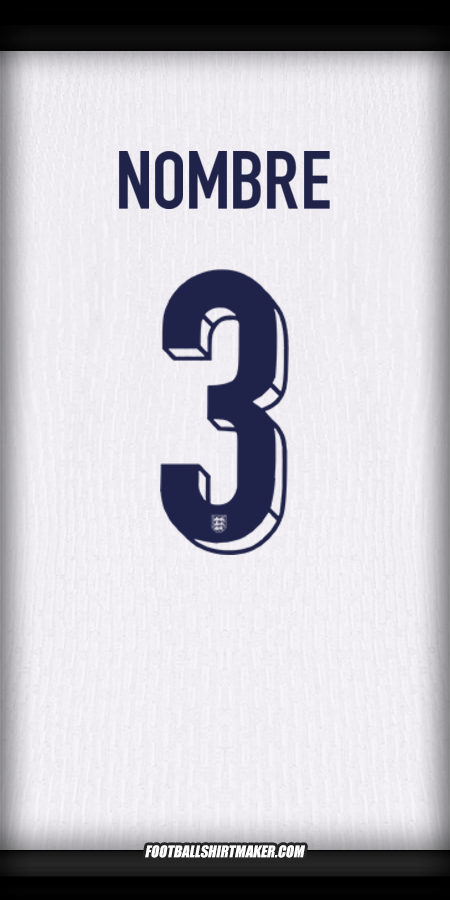 Jersey Inglaterra 2024 -  nombre - 3
