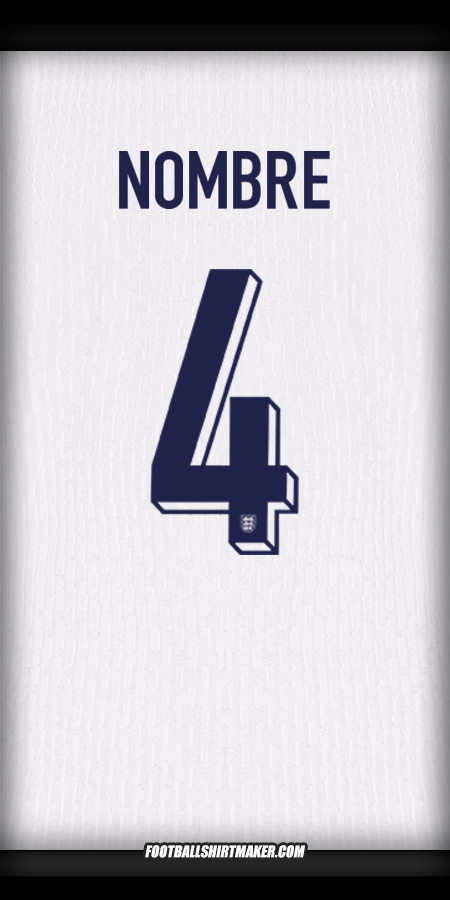 Jersey Inglaterra 2024 -  nombre - 4
