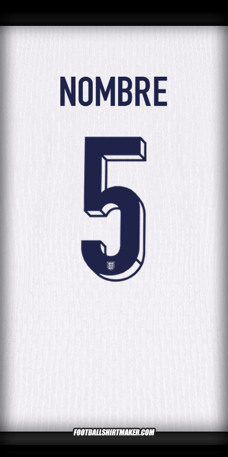 Jersey Inglaterra 2024 -  nombre - 5