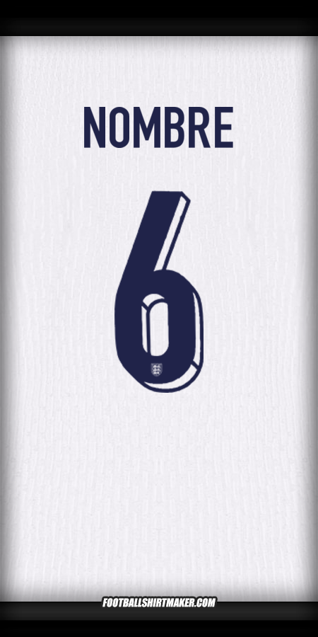 Jersey Inglaterra 2024 -  nombre - 6