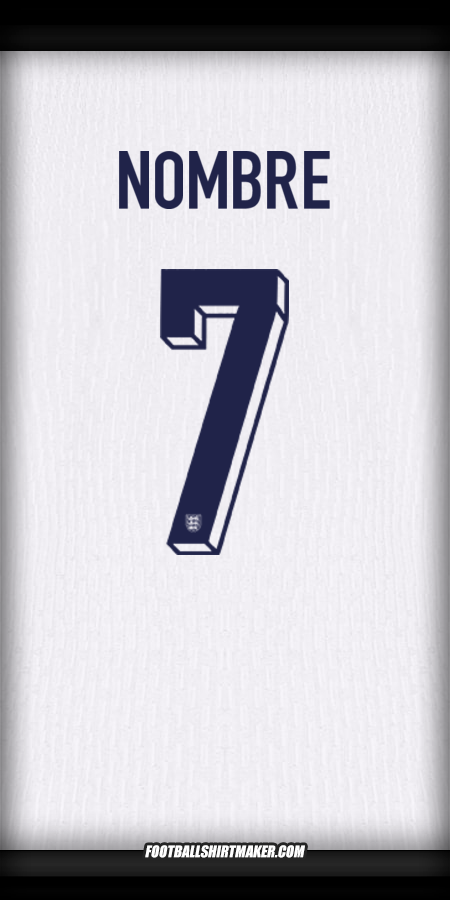 Jersey Inglaterra 2024 -  nombre - 7