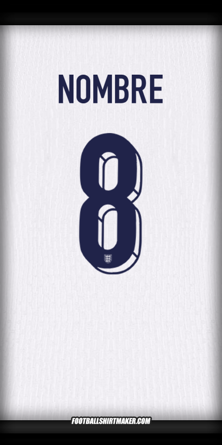 Jersey Inglaterra 2024 -  nombre - 8
