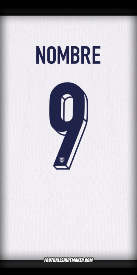 Jersey Inglaterra 2024 -  nombre - 9