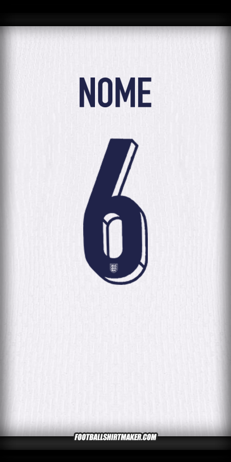 Camisa Inglaterra 2024 -  nome - 6