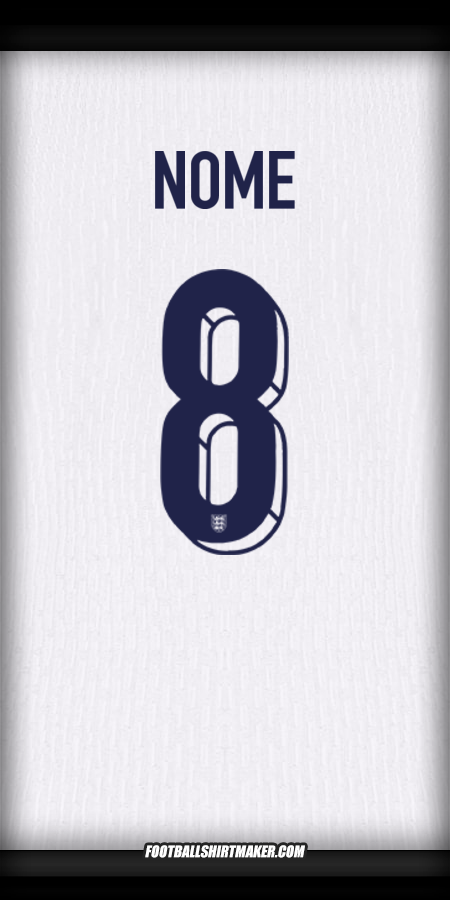 Camisa Inglaterra 2024 -  nome - 8