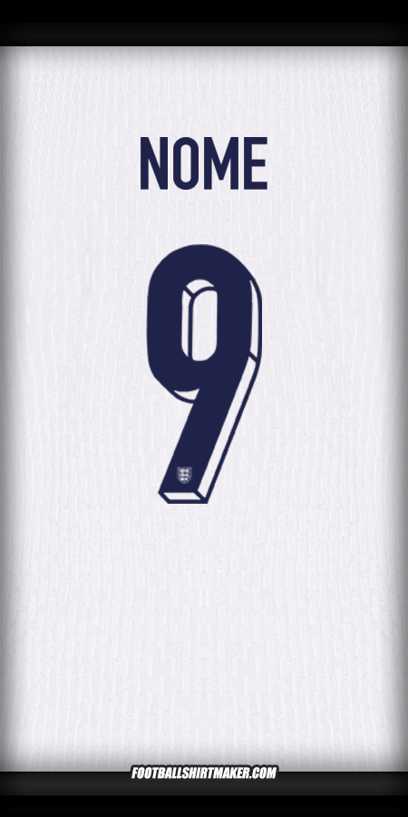Camisola Inglaterra 2024 -  nome - 9