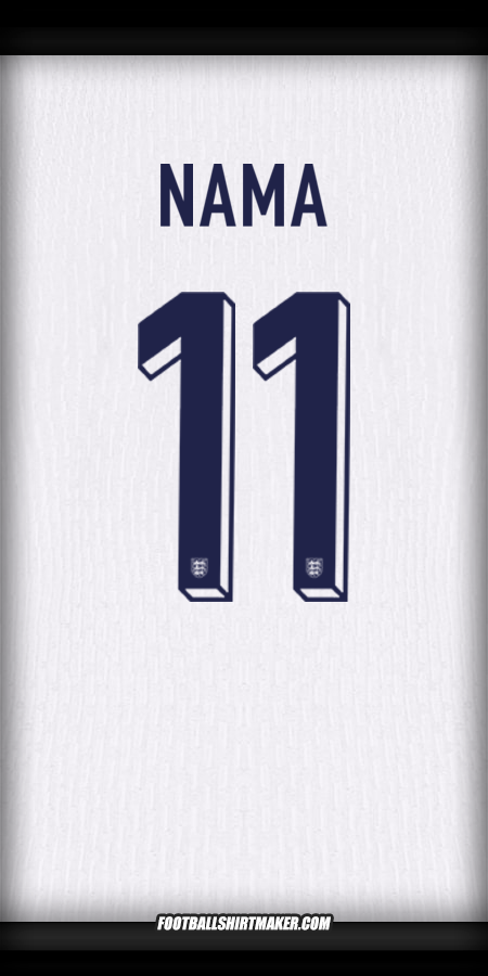 Jersey Inggris 2024 -  nama - 11