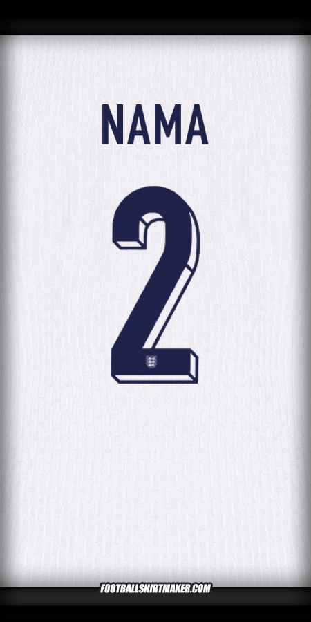 Jersey Inggris 2024 -  nama - 2