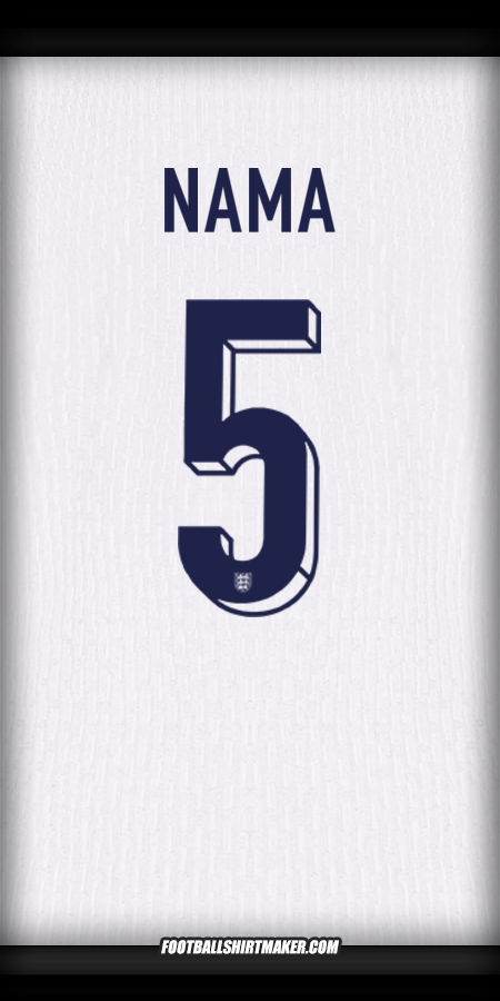 Jersey Inggris 2024 -  nama - 5