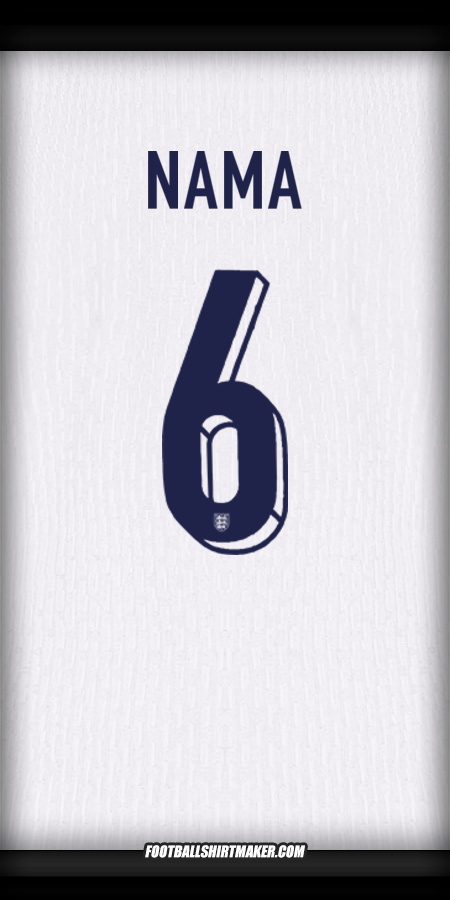 Jersey Inggris 2024 -  nama - 6