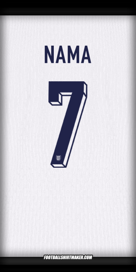 Jersey Inggris 2024 -  nama - 7