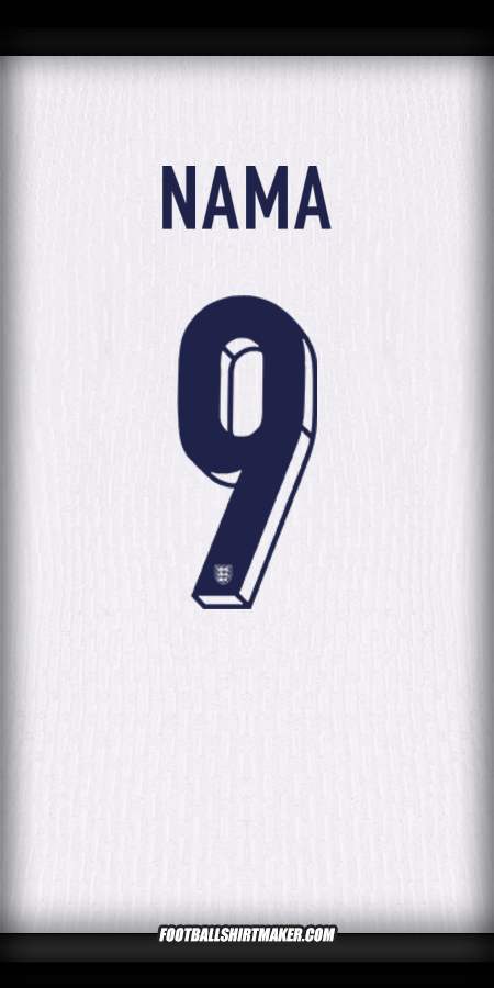 Jersey Inggris 2024 -  nama - 9