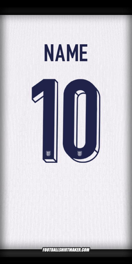 Shirt England 2024 -  name - 10