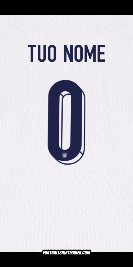 Maglia Inghilterra 2024 -  tuo nome - 0
