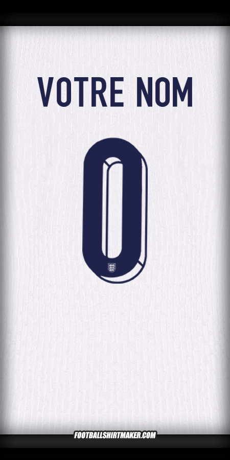 Maillot Angleterre 2024 -  votre nom - 0