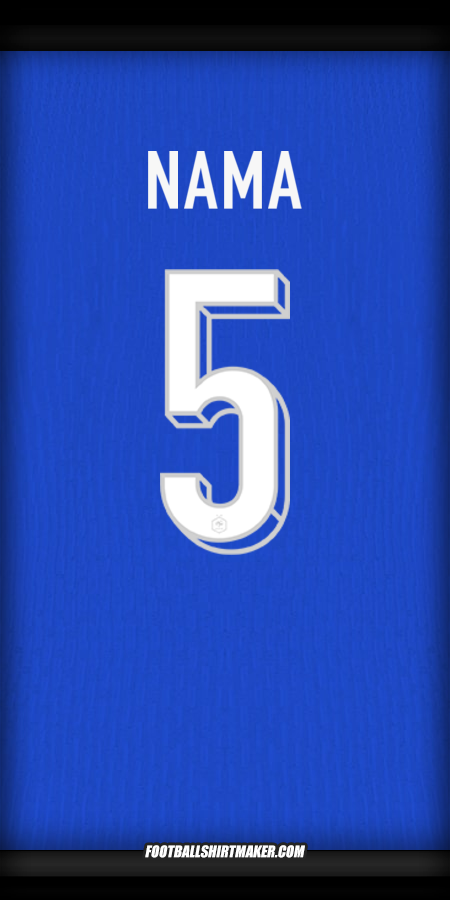 Jersey Prancis 2024 -  nama - 5