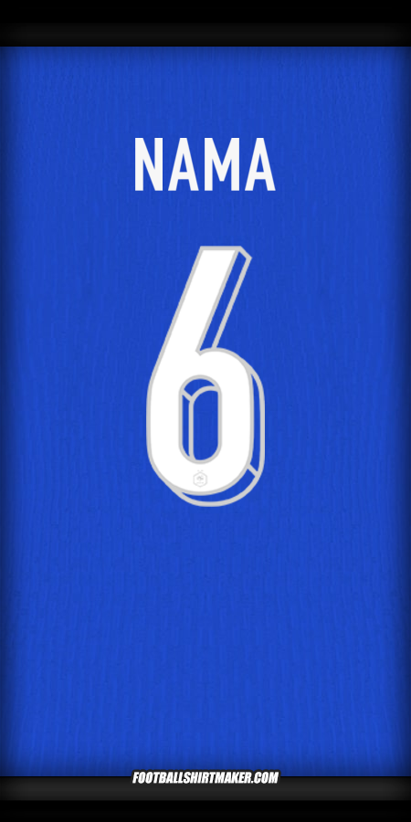 Jersey Prancis 2024 -  nama - 6