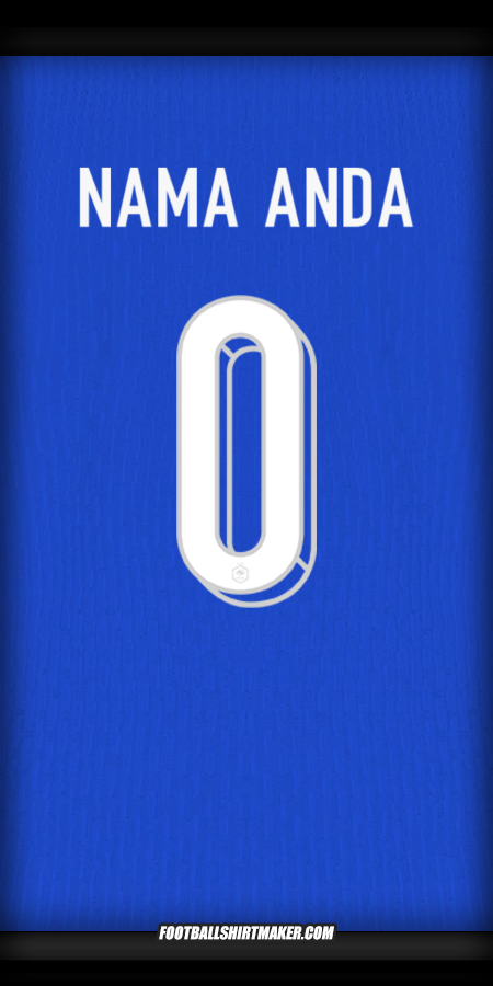 Jersey Prancis 2024 -  nama anda - 0