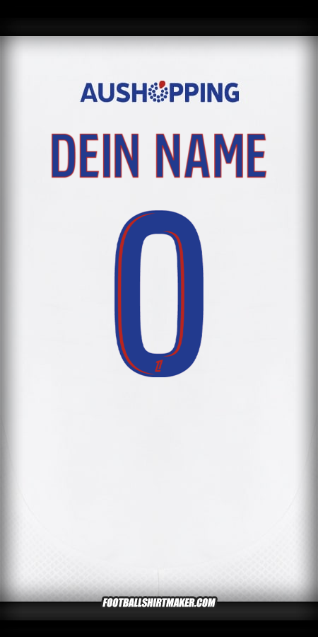Trikot Olympique Lyon 2024/2025 -  dein name - 0