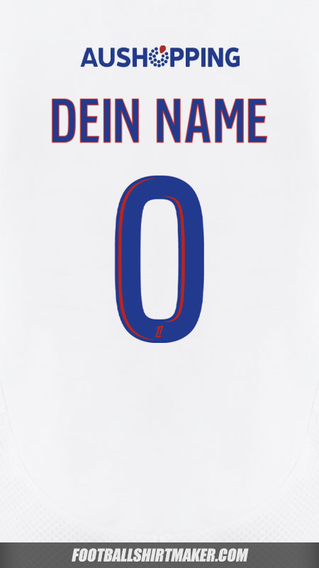 Trikot Olympique Lyon 2024/2025 -  dein name - 0