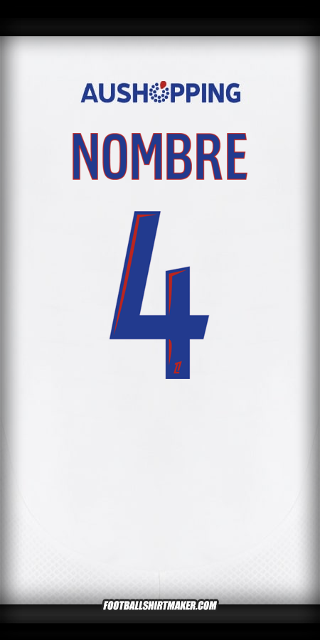 Camiseta Olympique Lyon 2024/2025 -  nombre - 4