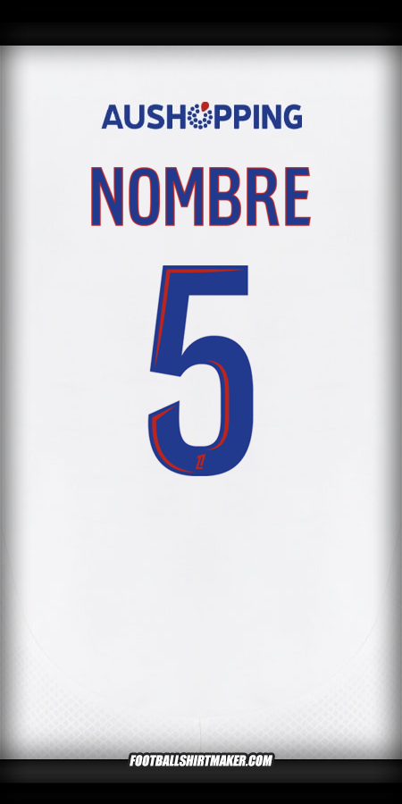 Jersey Olympique Lyon 2024/2025 -  nombre - 5