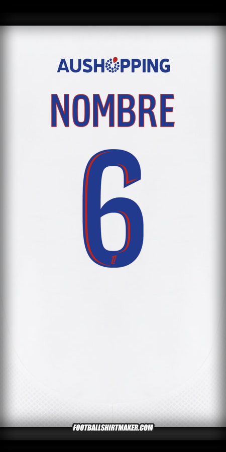 Jersey Olympique Lyon 2024/2025 -  nombre - 6