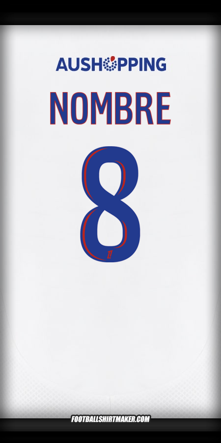 Jersey Olympique Lyon 2024/2025 -  nombre - 8
