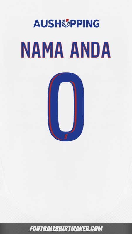 Jersey Olympique Lyon 2024/2025 -  nama anda - 0