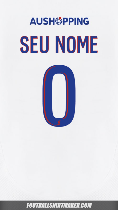 Camisa Olympique Lyon 2024/2025 -  seu nome - 0