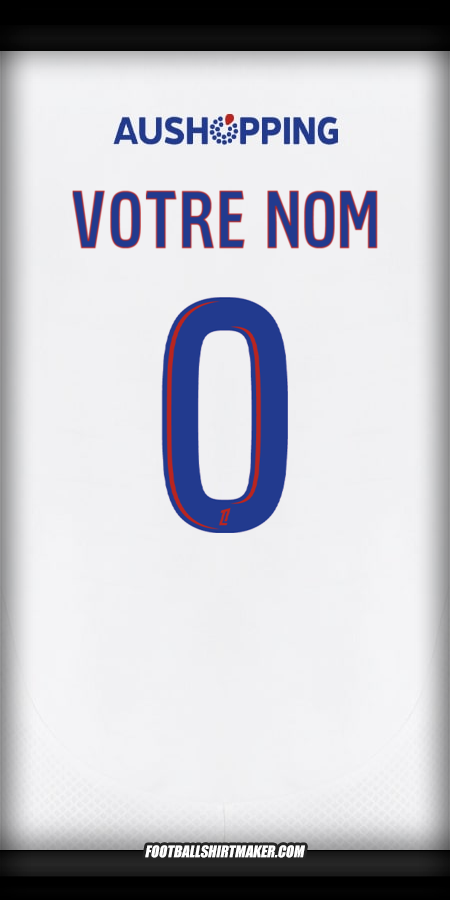 Maillot Olympique Lyon 2024/2025 -  votre nom - 0