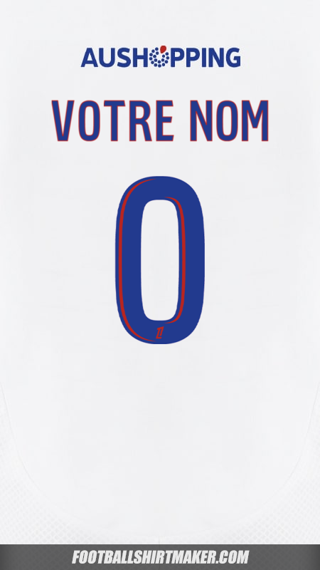 Maillot Olympique Lyon 2024/2025 -  votre nom - 0