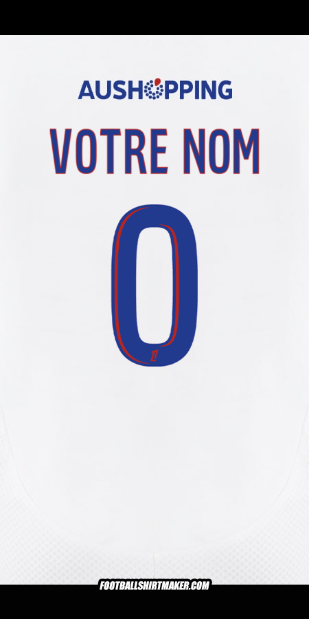 Maillot Olympique Lyon 2024/2025 -  votre nom - 0