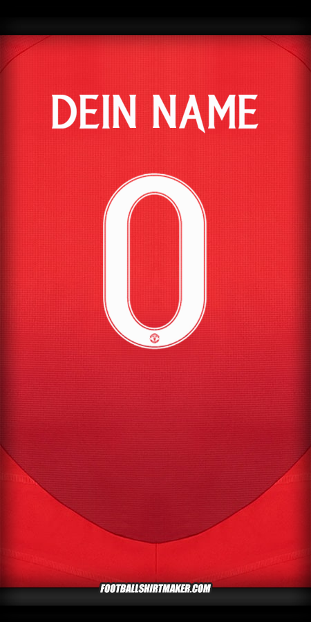 Trikot Manchester United 2024/2025 Cup -  dein name - 0