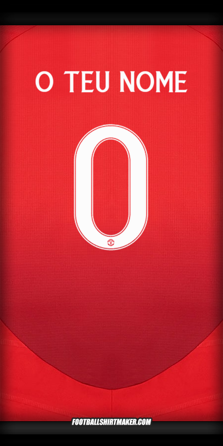 Camisola Manchester United Cup 2024/2025 -  o teu nome - 0