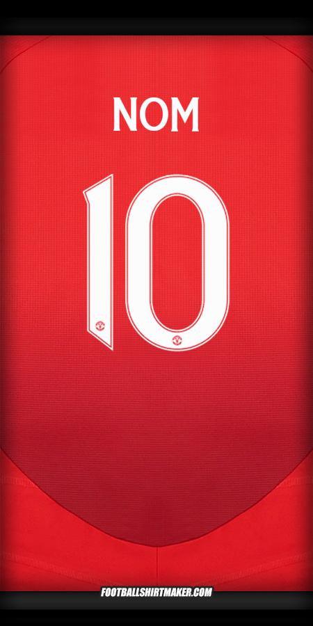 Maillot Manchester United Cup 2024/2025 -  nom - 10