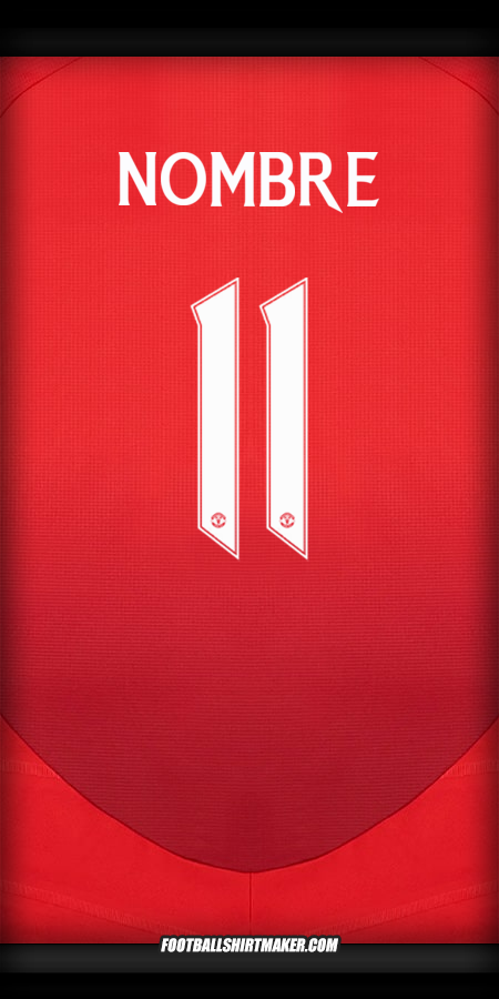 Camiseta Manchester United Cup 2024/2025 -  nombre - 11