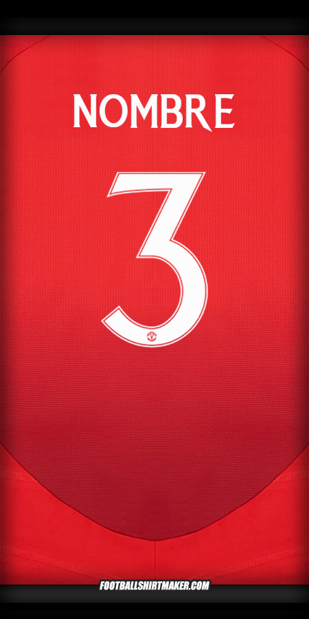 Camiseta Manchester United Cup 2024/2025 -  nombre - 3