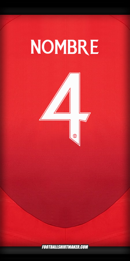 Jersey Manchester United Cup 2024/2025 -  nombre - 4