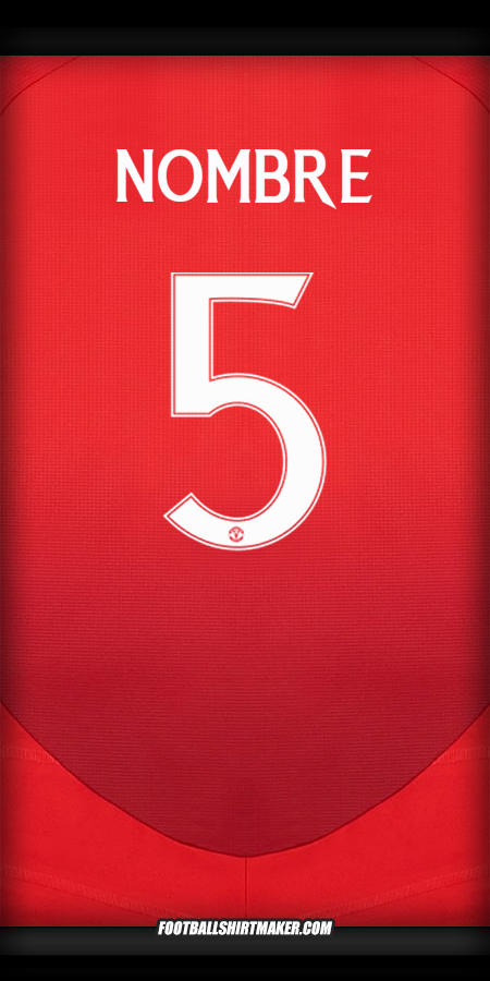 Jersey Manchester United Cup 2024/2025 -  nombre - 5
