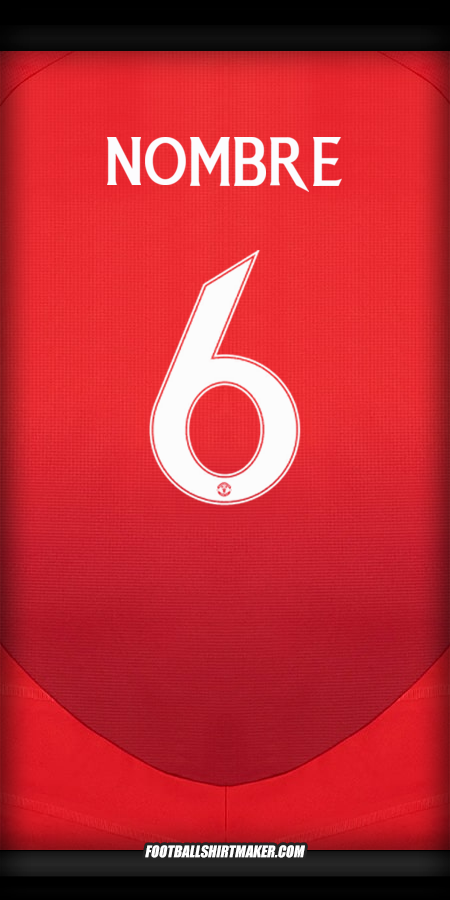 Jersey Manchester United Cup 2024/2025 -  nombre - 6