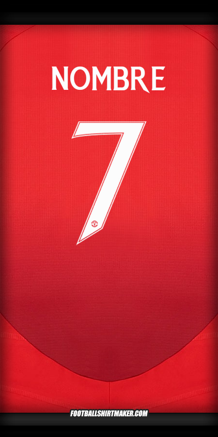 Jersey Manchester United Cup 2024/2025 -  nombre - 7