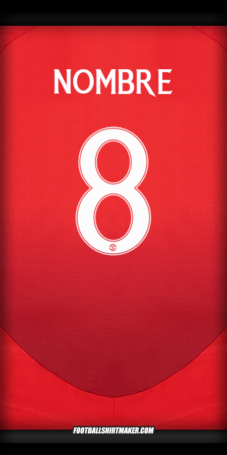 Camiseta Manchester United Cup 2024/2025 -  nombre - 8