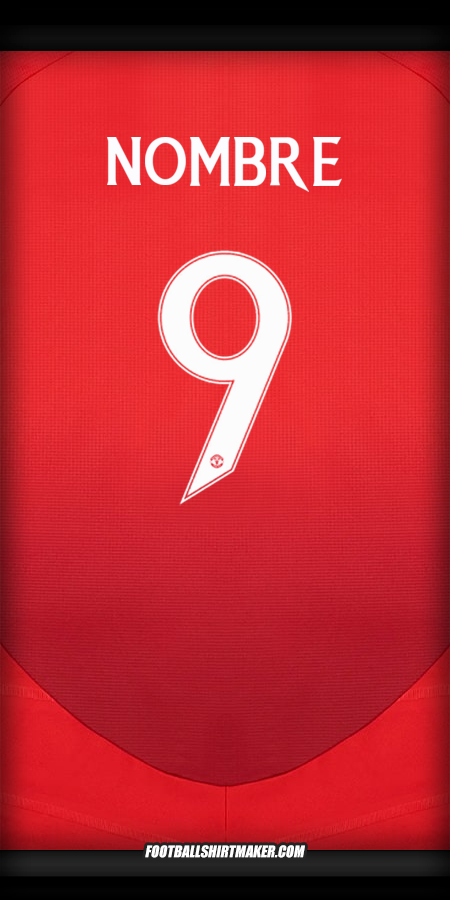 Jersey Manchester United Cup 2024/2025 -  nombre - 9
